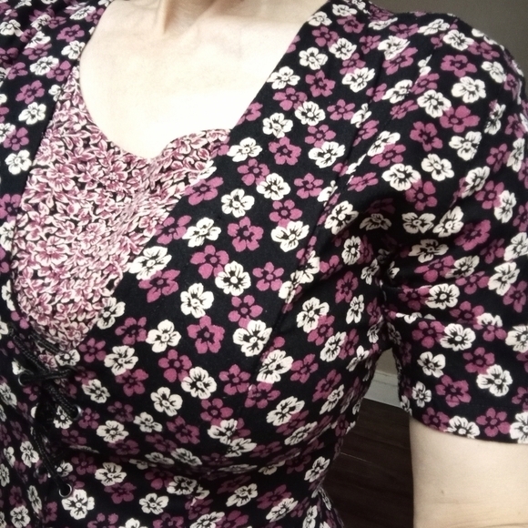 Vintage Y2K Prairie Dress /Witchy Vibes/ Corset Style front & back - Picture 11 of 13